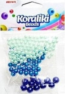 BREWIS Koraliki do nawlekania 3 odcienie niebieskiego 36g
