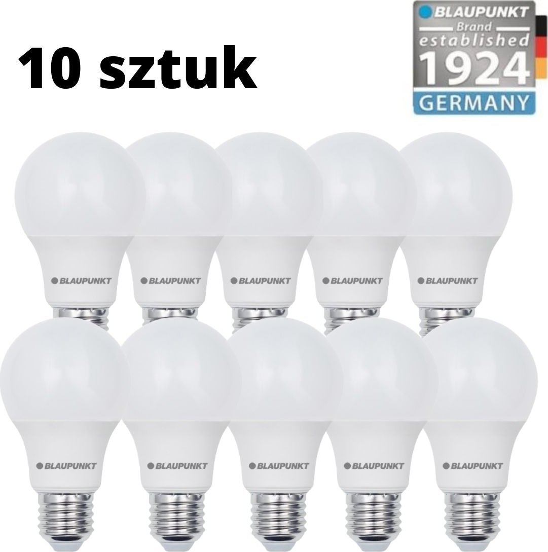 Blaupunkt Zestaw 10 sztuk - Blaupunkt Żarówki LED E27 12W barwa naturalna