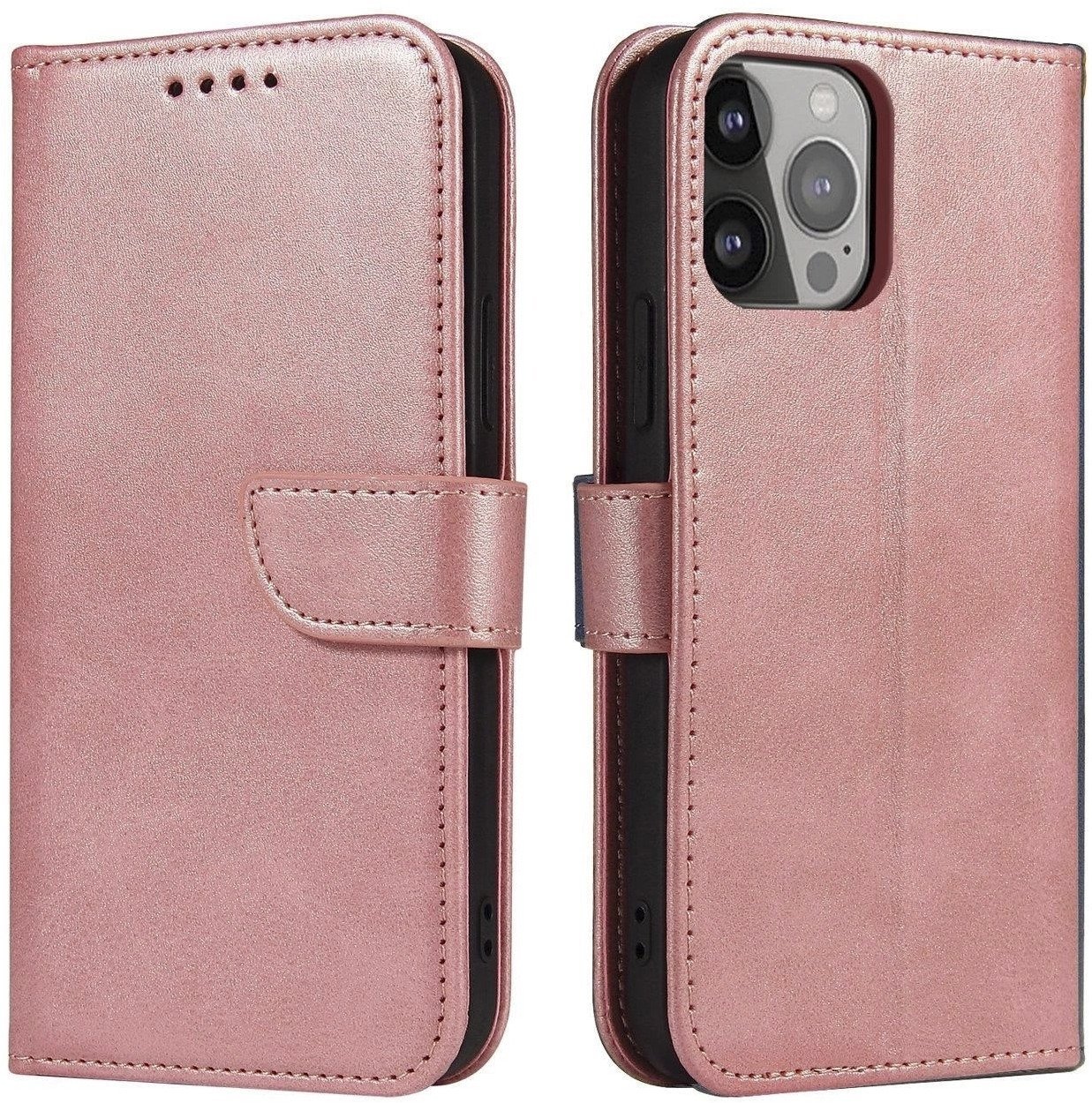 Etui Magnet Case z klapką na iPhone 16e - różowe