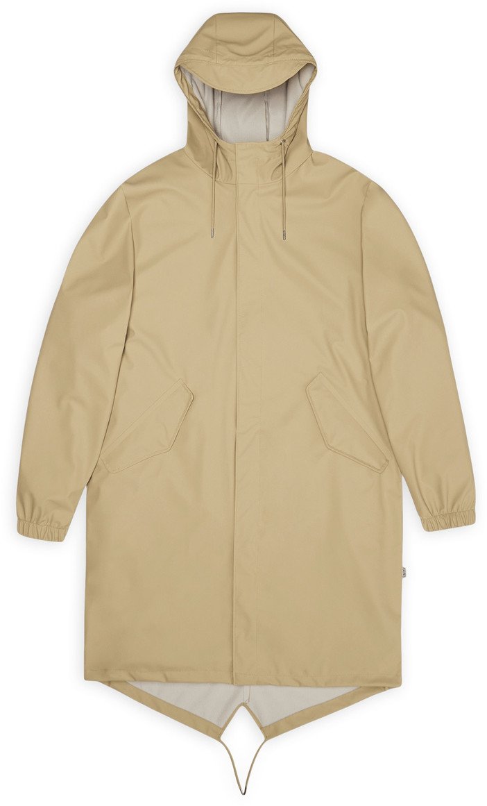 Rains płaszcz przeciwdeszczowy unisex FISHTAIL PARKA W3 18140 24 SAND L