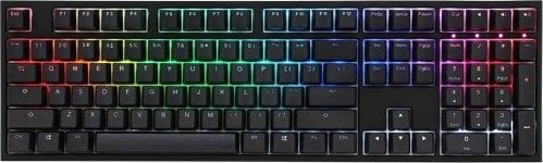 Klawiatura Ducky One 2 Backlit PBT Gaming klawiatura, MX-Nature-White, RGB LED - czarny