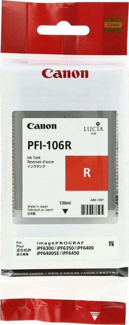 Tusz Canon CANON INK PFI-106 RED - 351201605