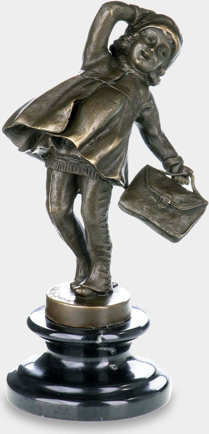 rzezbyzbrazu Dziecko z Teczką Rzeźba z Brązu