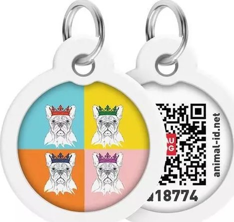 Collar WAUDOG Smart ID Adresówka Dla Psa Buldog Francuski 25mm