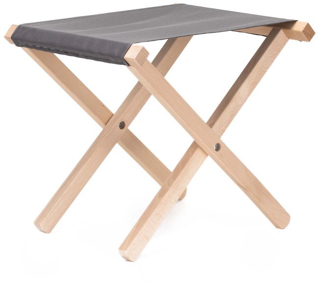 Krzesło składane turystyczne, wędkarkie, stołek na biwak, kemping, jasnoszary UNIWERSALNY