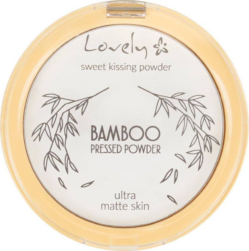 Lovely Bamboo Pressed Powder transparenty matujący puder prasowany do twarzy 10g