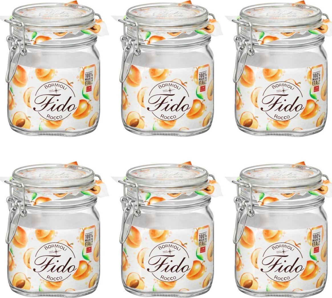 Bormioli Rocco 6x Słoik Bormioli Rocco Fido 750 ml