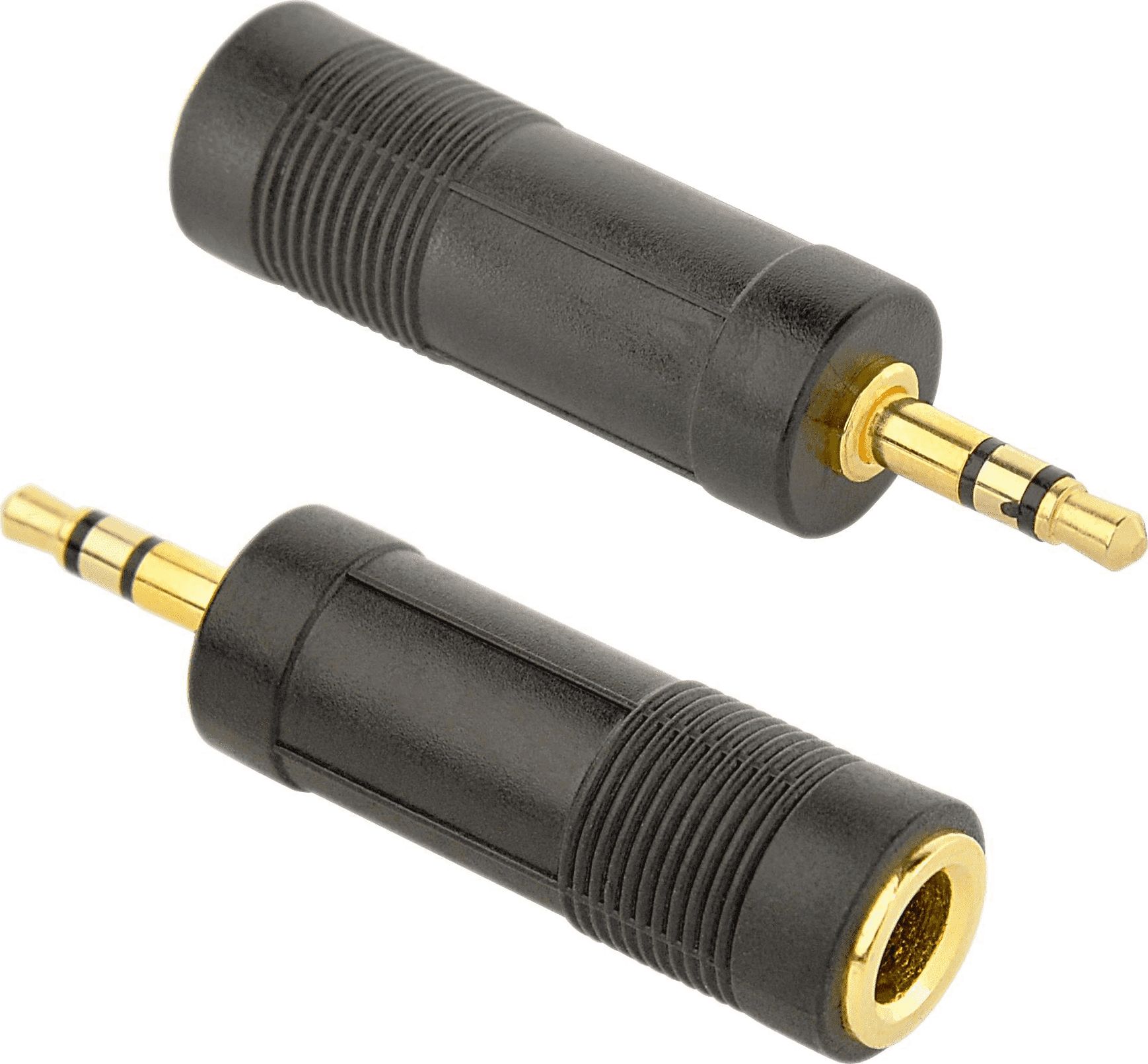 Adapter AV Gembird Jack 3.5mm - Jack 6.3mm czarny (A-6.35F-3.5M)