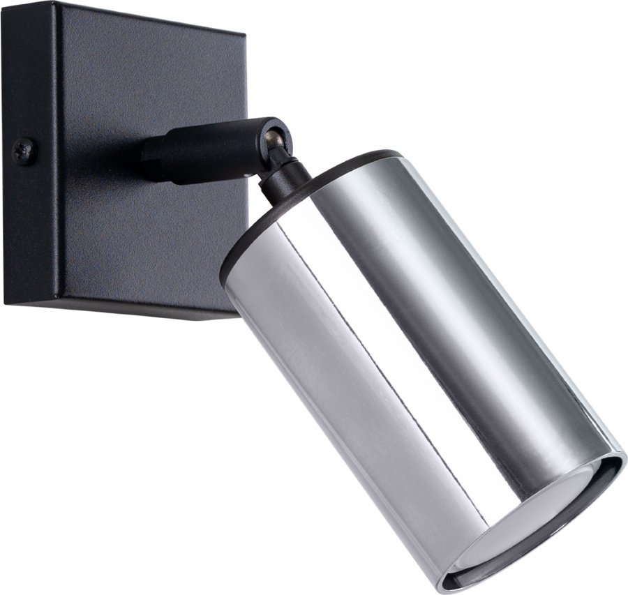 Kinkiet Sollux Lighting SOLLUX Kinkiet WINX czarny/chrom 1 x GU10 SL.1366
