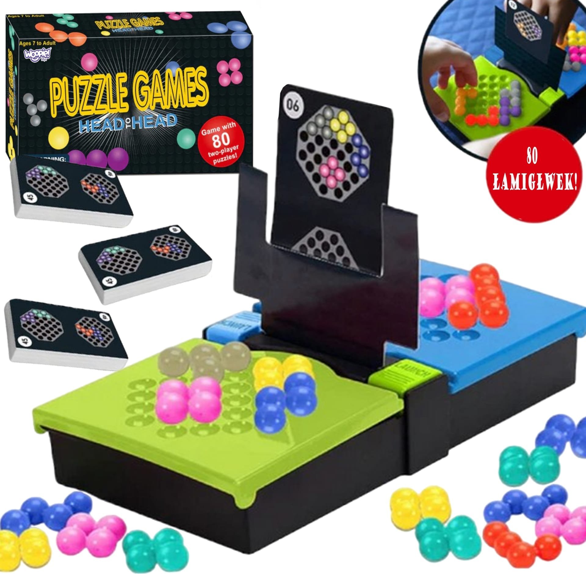 Woopie WOOPIE Gra Strategiczna Trening Mózgu "Head to Head" Układanie Wzoru na Czas