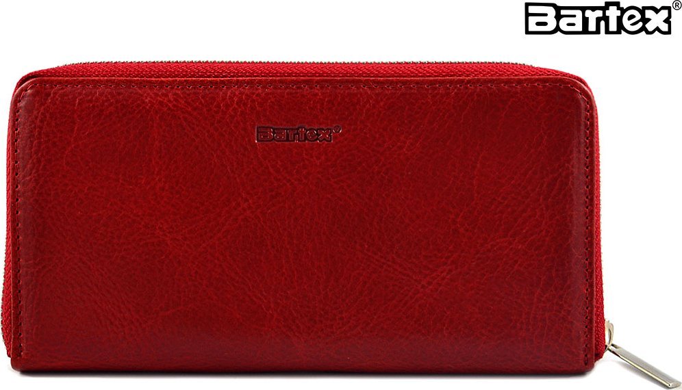 Bartex BARTEX 10172D skórzany portfel damski czerwony 10172D
