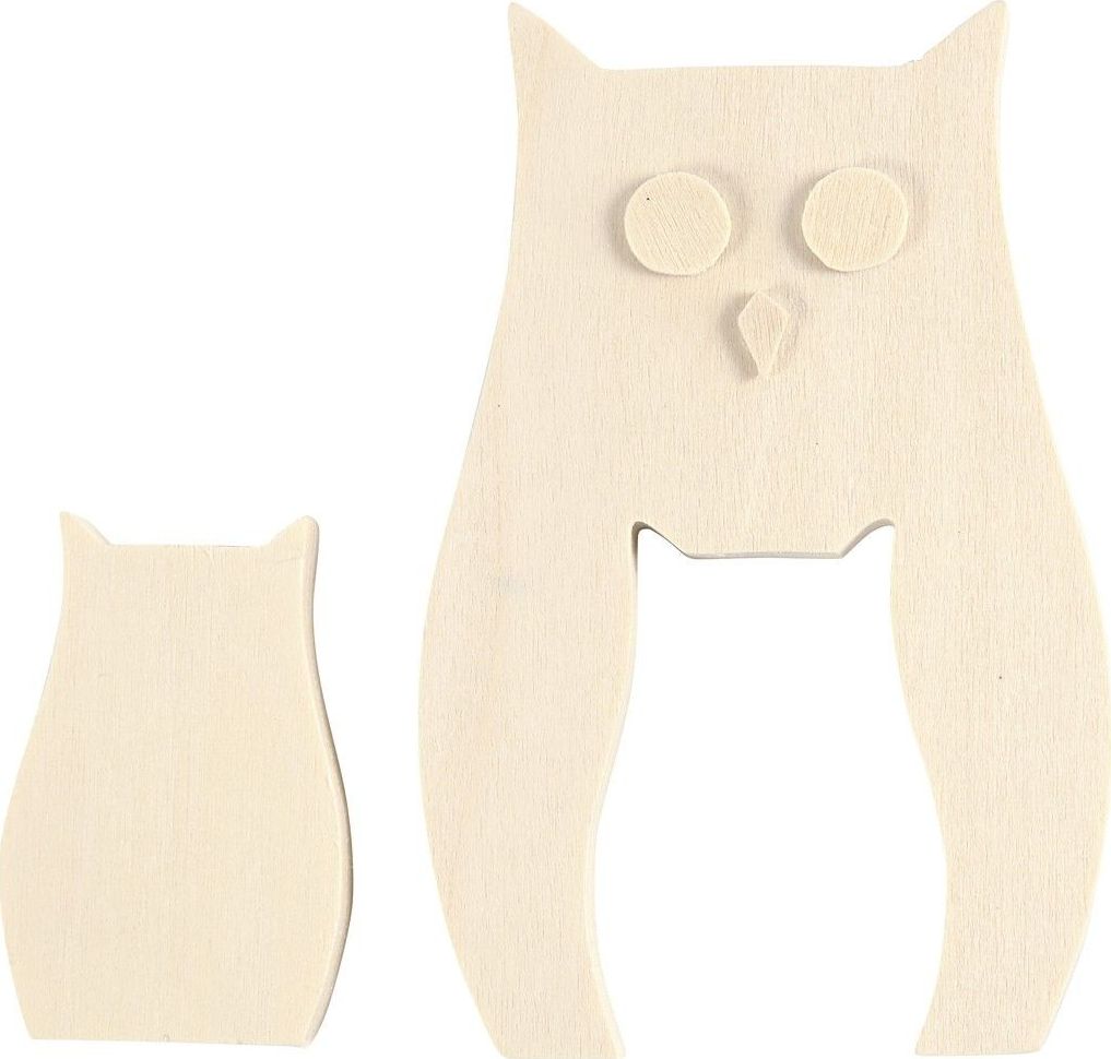 Creativ Company Sówki 2w1 H: 11,5 i 6 cm sklejka