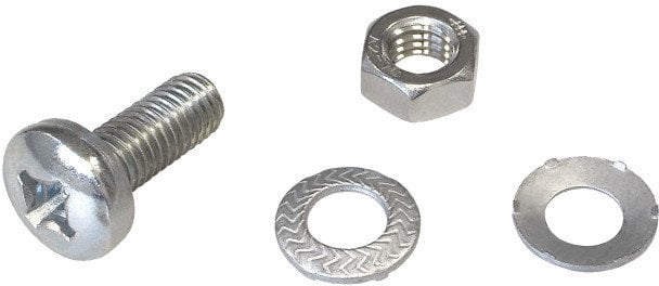 EFB Anreihverbinder fuer PRO Schraenke Set zu je 4 Stueck Nutzbar mit und ohne Seitenwaende 4xSchrauben M8 4xMuttern M8