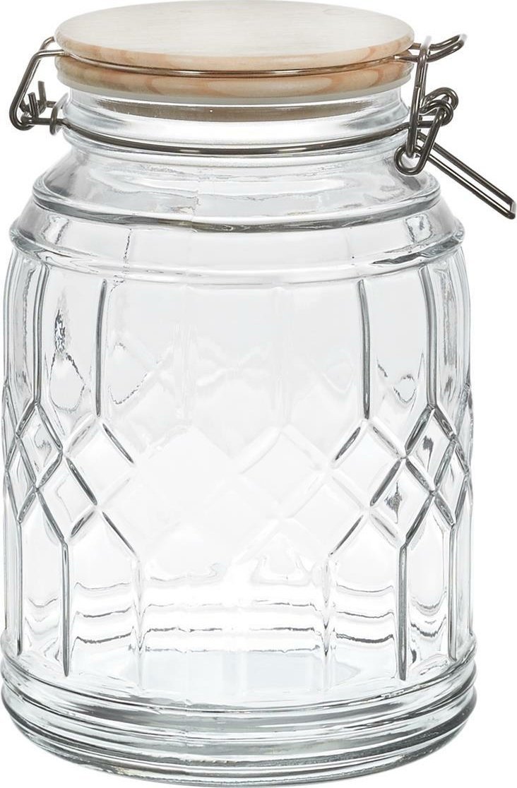 Intesi INTESI SŁOIK DO PRZECHOWYWANIA Z POKRYWKĄ BAMBUSOWĄ 2,7L