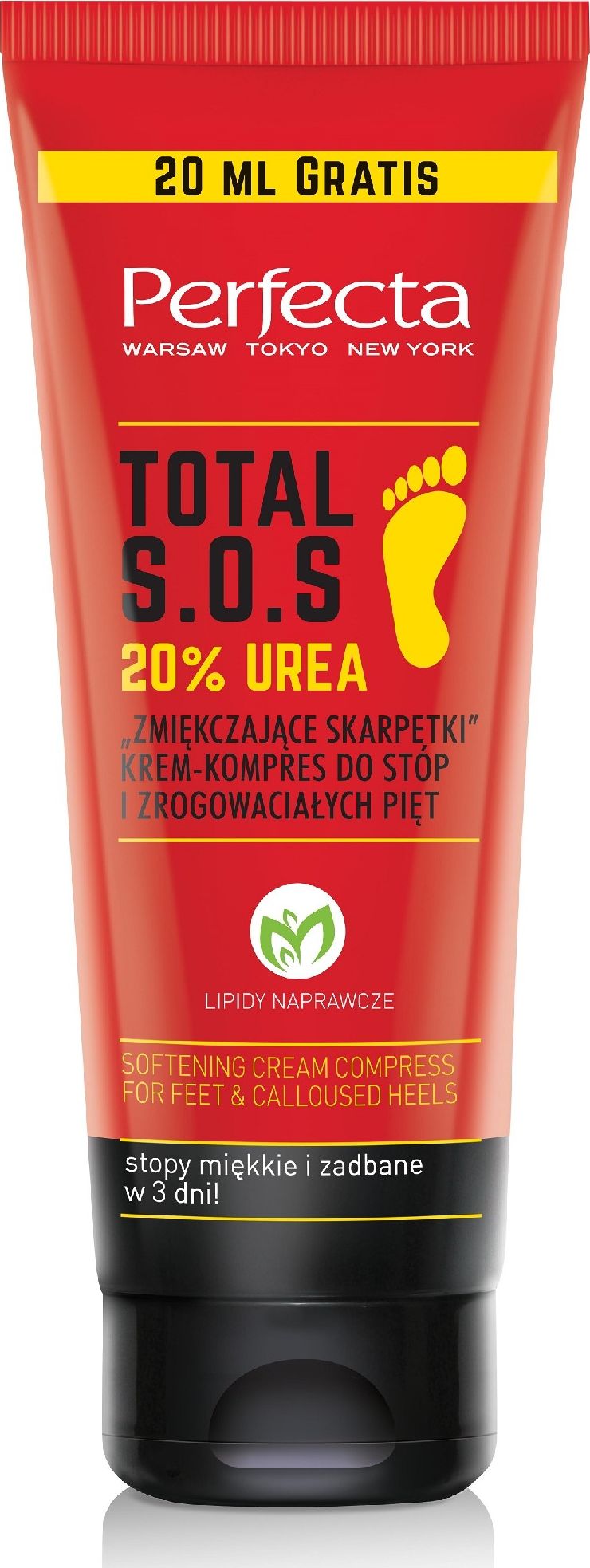Perfecta Perfecta Total S.O.S. Krem-kompres do stóp i pięt "Zmiękczające Skarpetki" 20% Urea 120ml