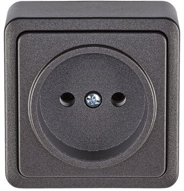 SOCKET RP16-001V OVER PLASTER ANTHR SL+