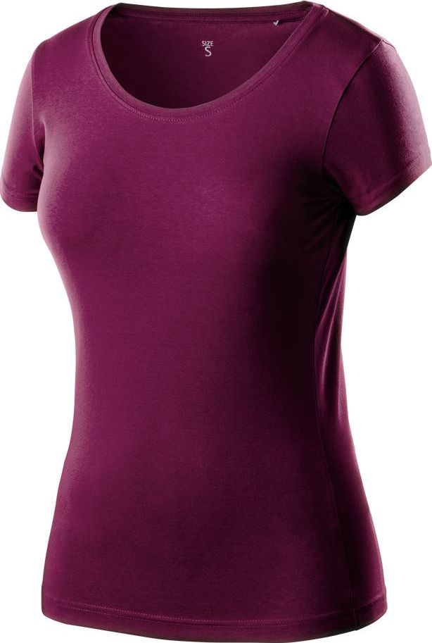 Neo T-shirt (T-shirt damski bordowy, rozmiar L)