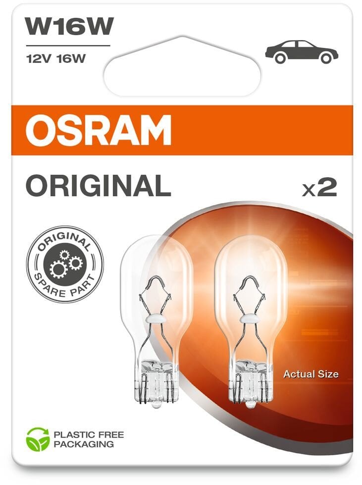 CAR LIGHT OSRAM W16W 921-02B 16W 12V