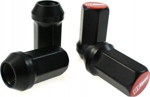 D1Spec Kute nakrętki Alu M12x1,5 Czarne/Czerwone