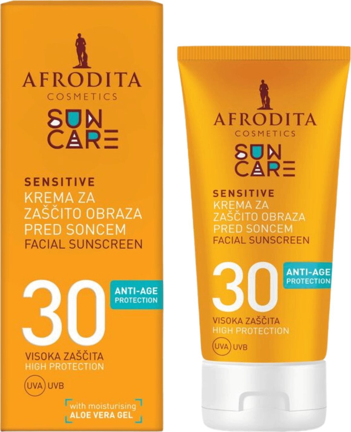 Afrodita Afrodita Sun Care Sensitive SPF30 Krem Przeciwsłoneczny Do Twarzy