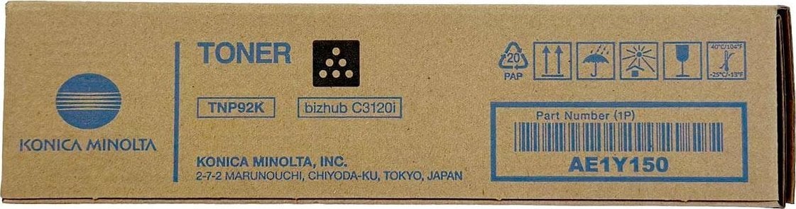 Toner Konica Minolta Konica Minolta oryginalny toner AE1Y150, TNP-92K, black, 6000s