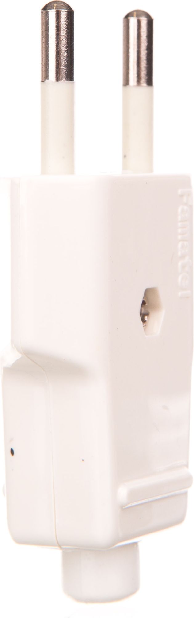 FAMATEL Wtyczka płaska 10A b/u 250V biała (ZN-11 2,5A)