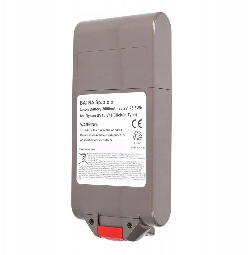 Bateria, akumulator do odkurzacza Dyson V11 (Click type) 25.2V 4000mAh