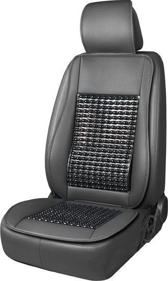 AMiO Mata na fotel siedzenie koraliki z podparciem pod plecy i zagłówkiem AMIO-03649