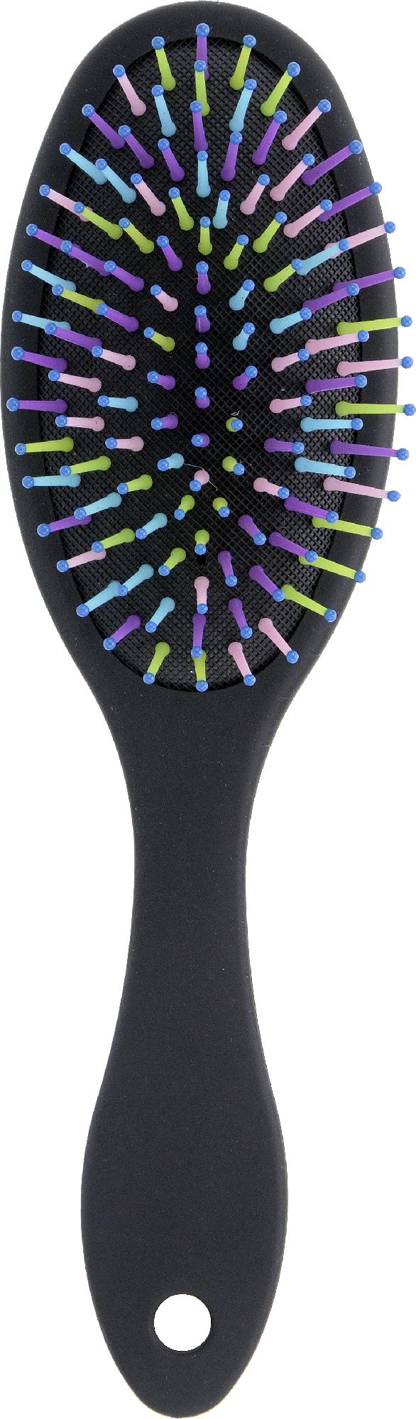 Inter-Vion Szczotka do włosów z kolorowymi szpilkami (owalna)