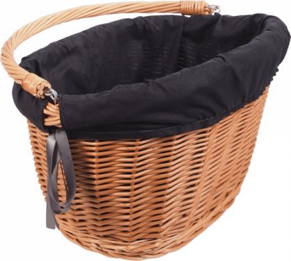 Wnuk Kosz rowerowy z wkładem (Clik/naturalny)