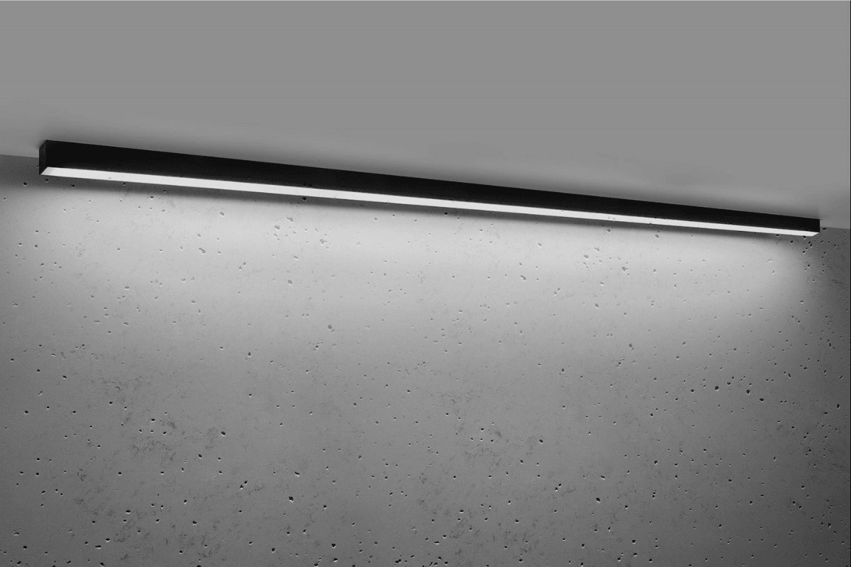 Lampa sufitowa Thoro Przysufitowy plafon Pinne TH.244 Thoro LED 50W 4000K listwa czarna