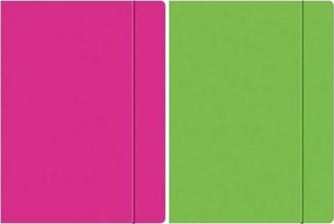 Beniamin Teczka z gumką A4 Fluo mix wzorów