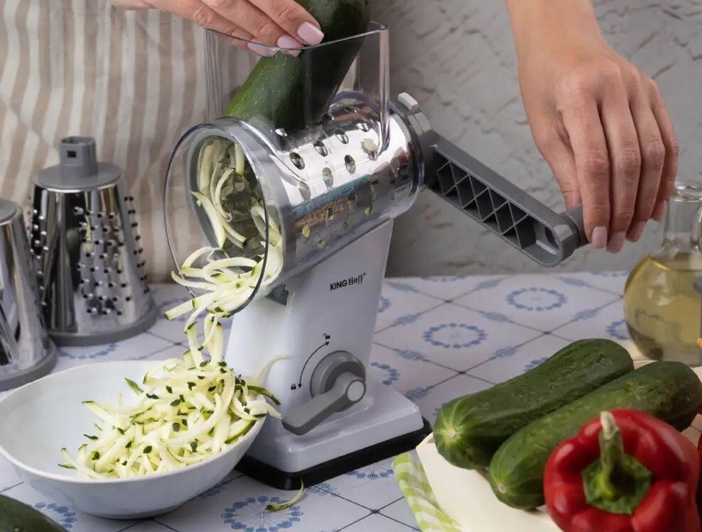 KingHoff Tarka bębnowa obracająca się 3w1 szary KH-1959