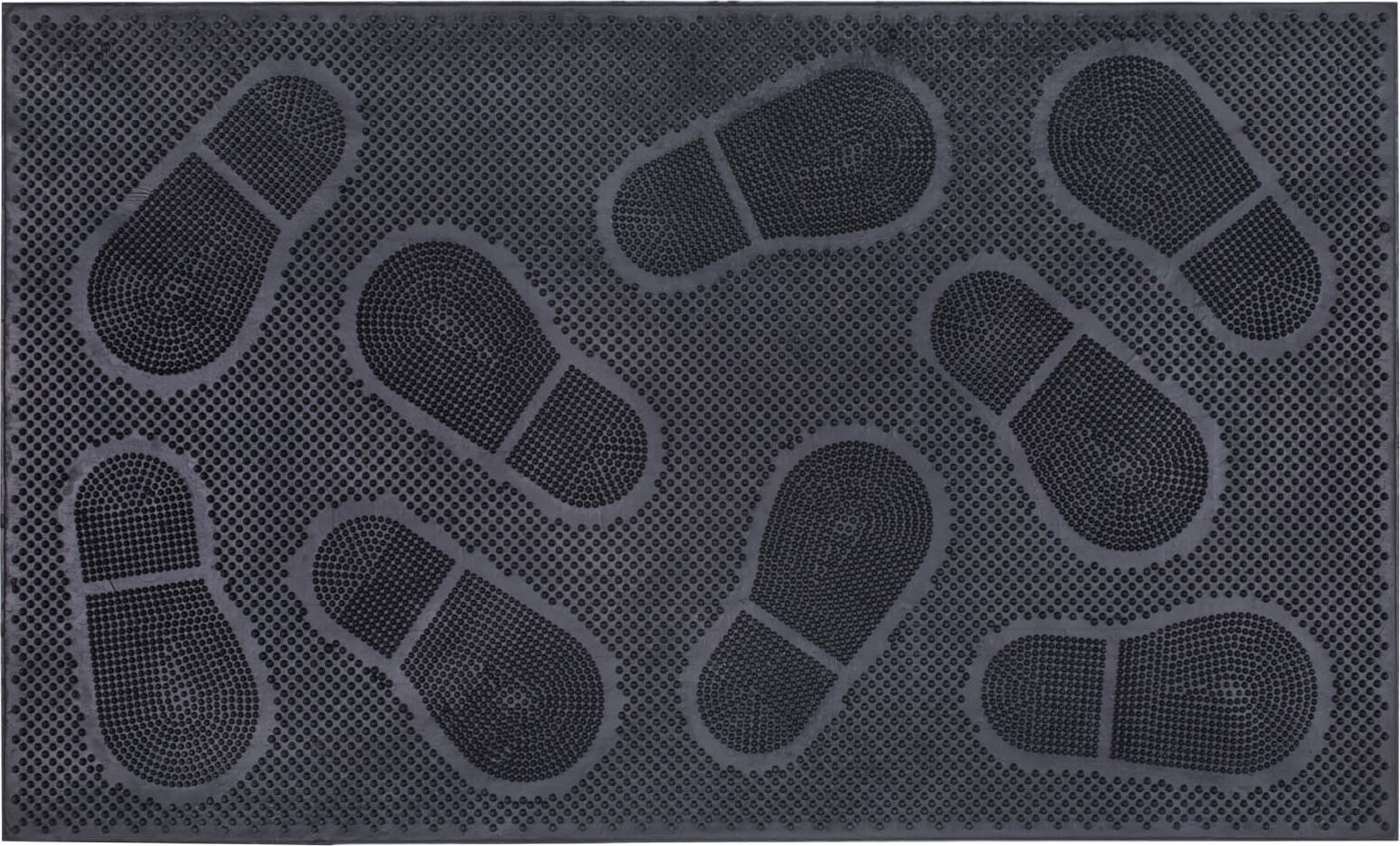 Direct Home and Garden Wycieraczka gumowa ślady 45x75 cm