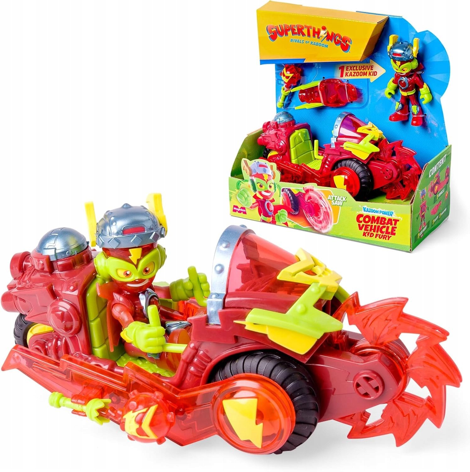 FigurkaOrbicoSuperThings zest Combat Vehicl Kid Fury 35825