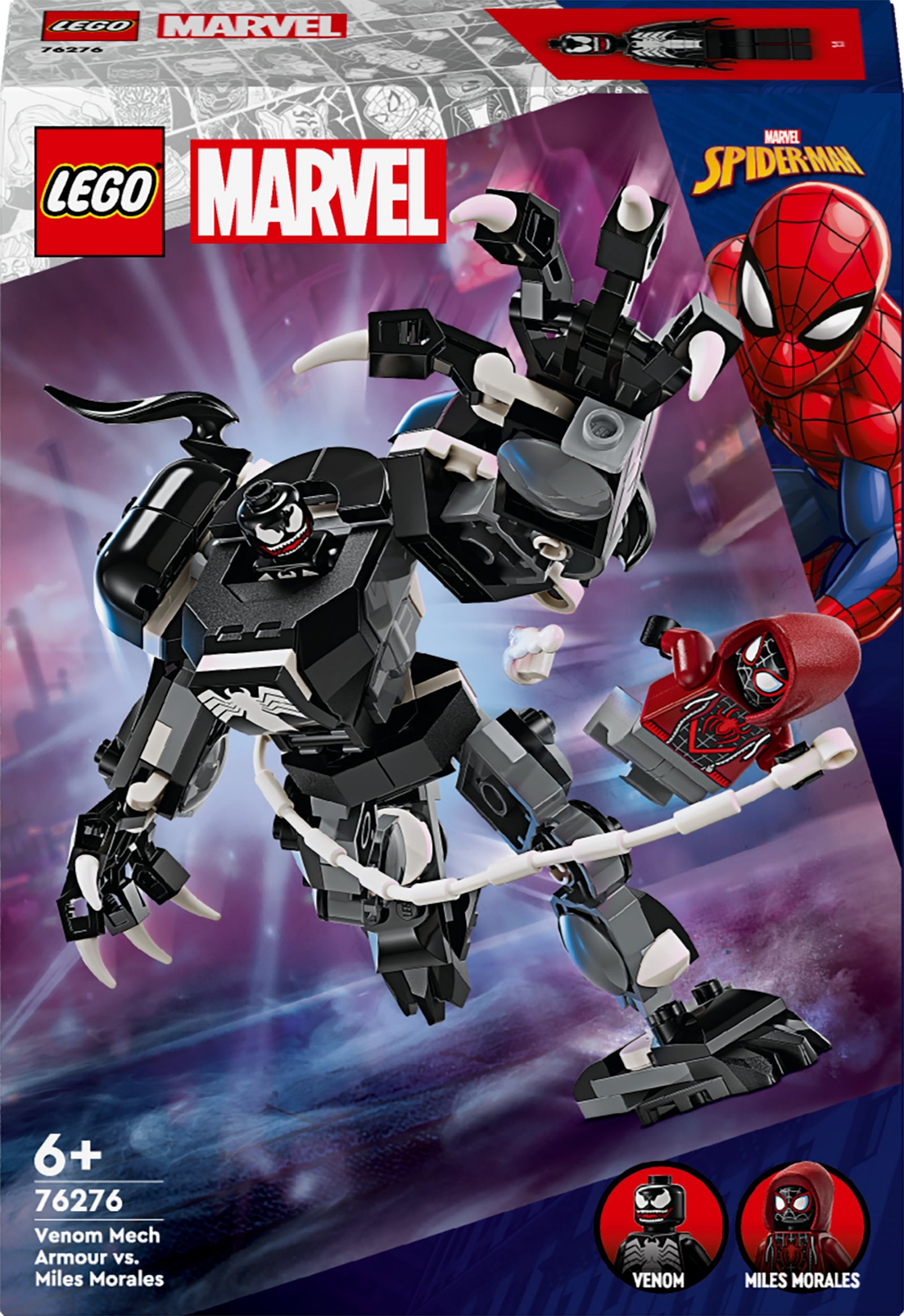LEGO Marvel Mechaniczna zbroja Venoma vs. Miles Morales (76276)
