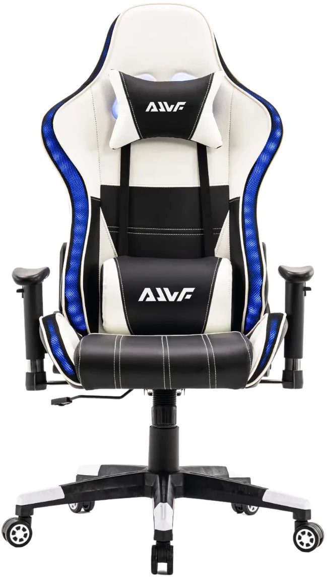 Fotel dla gracza gamingowy z gonikamiz podwietlniem LED Best