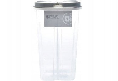 Pojemnik na produkty sypkie z dozownikiem dzielony 2,4 l