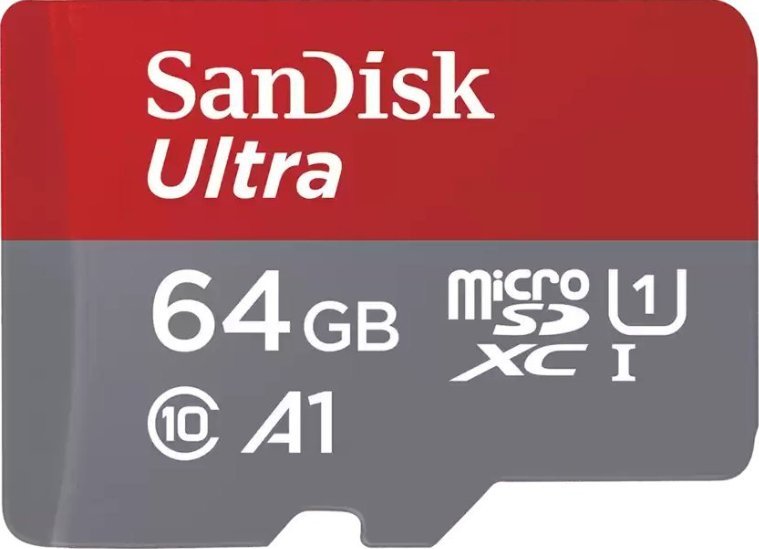 Karta SanDisk Ultra MicroSDXC 64 GB Class 10 UHS-I/U1 A1 (SDSQUAB-064G-GN6FA)