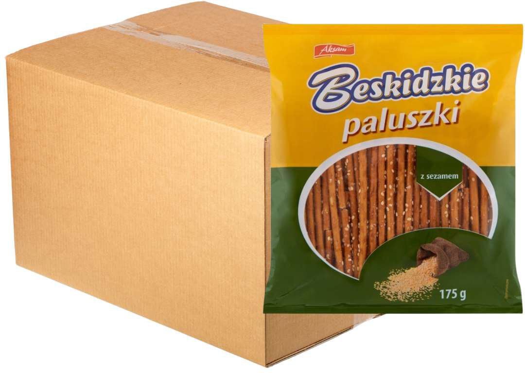 Beskidzkie Paluszki z sezamem 175 g x 18 sztuk