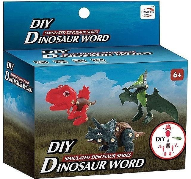 Dinozaur do skręcania ze śrubokrętem