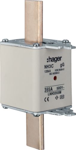 Hager Wkładka bezpiecznikowa NH3C 355A 500V gG (LNH3355M)