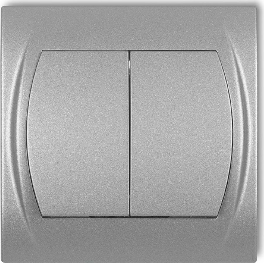 Karlik Logo łącznik świecznikowy srebrny metalik (7LWP-2)