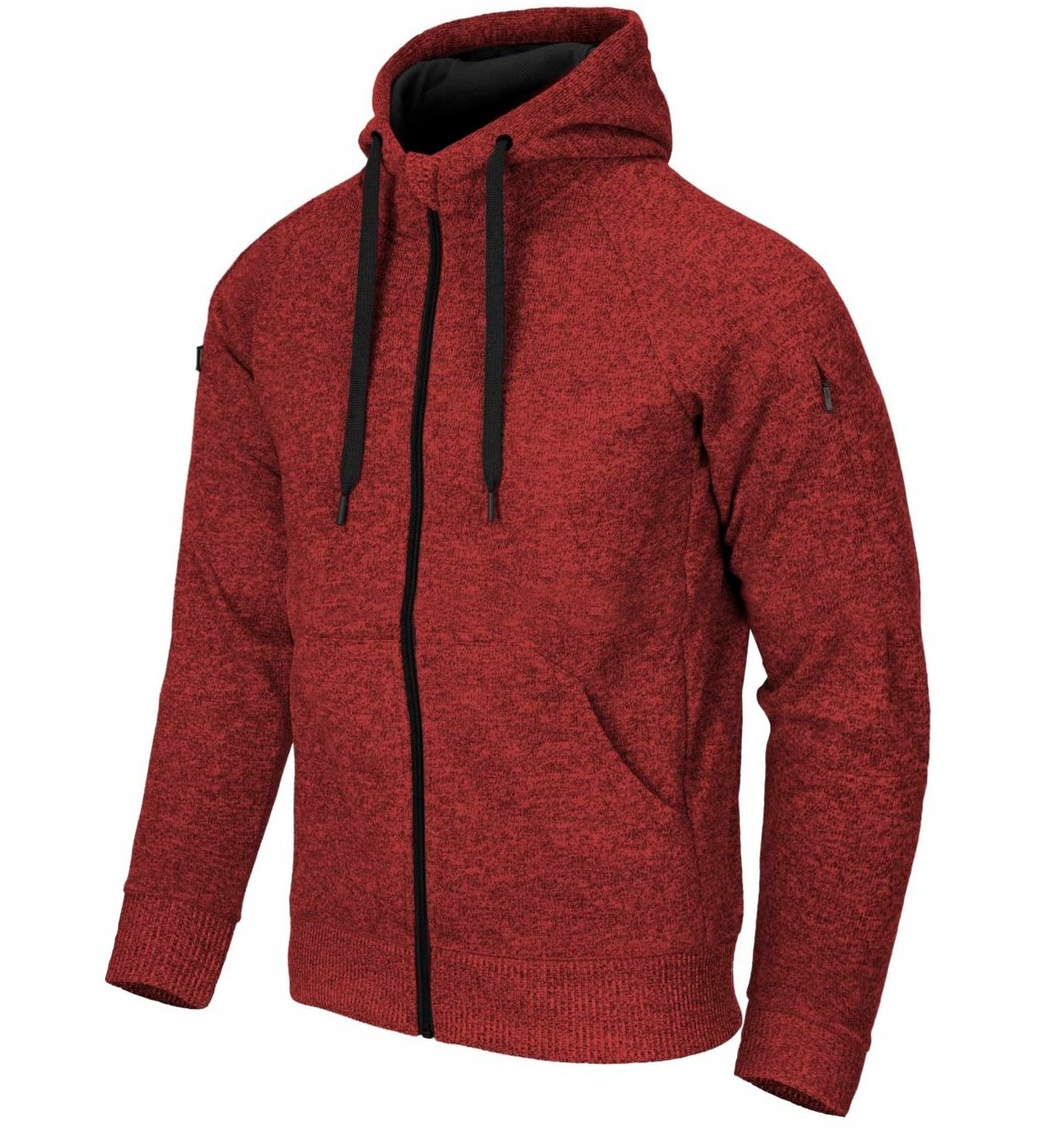 Covert Tactical Hoodie (FullZip) - Melange Red - XS/Regular