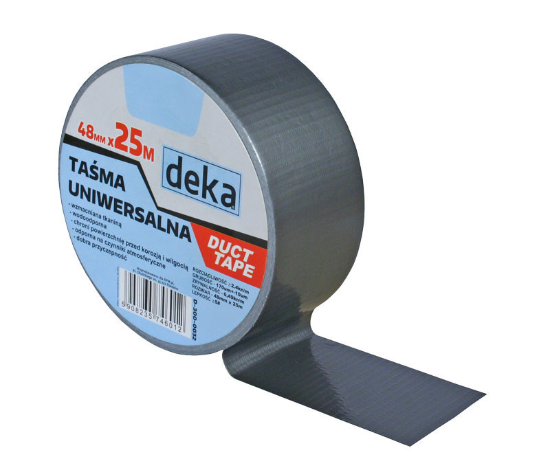 Deka Taśma uniwersalna DUCT TAPE SILVER 48mm 25mb