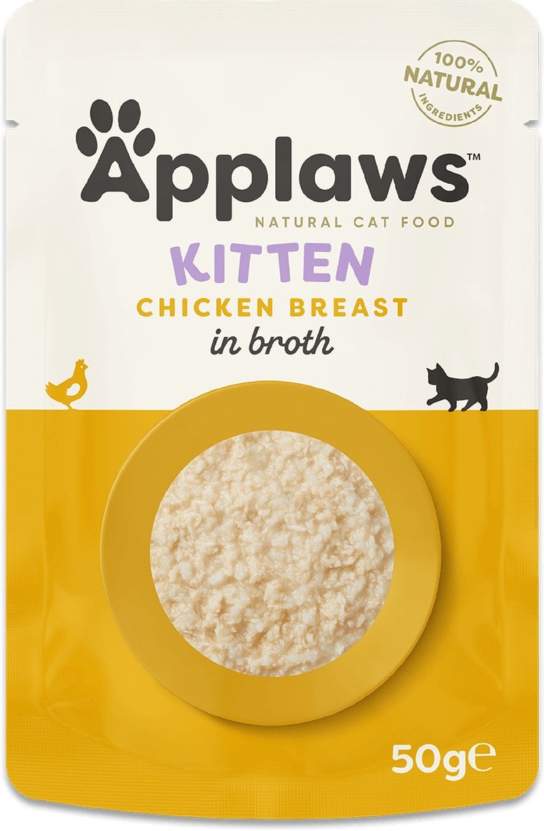 APPLAWS CAT SASZETKA KITTEN KURCZAK W ROSOLE 50G