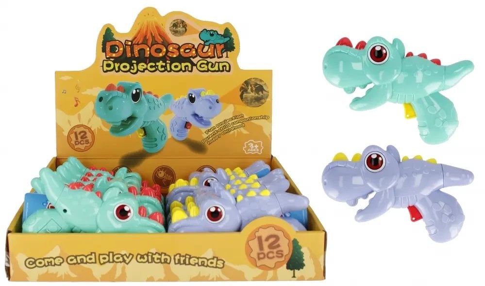 PISTOLET PROJEKTOR DINO B/O 15CM MIX2 DISP12/216