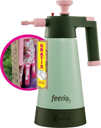 OPRYSKIWACZ FEERIA POJEMNOÅÄ 1.5L MIÄTA Z RÄKAWICZKMI