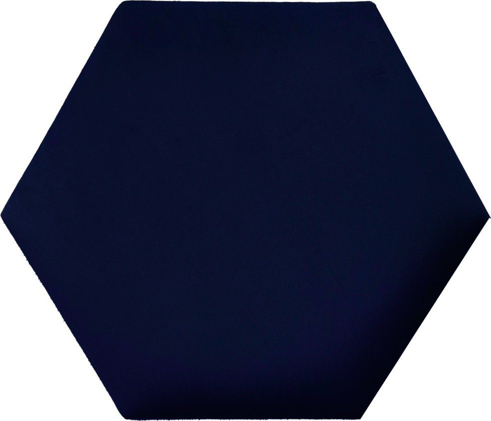 Panel tapicerowany heksagon 40cm Magic Velvet 2216 (Granatowy) 40x34,6