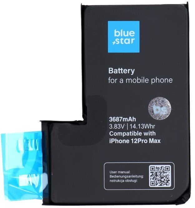 BLUE STAR HQ bateria bez BMS do IPHONE 12 PRO MAX 3687 mAh